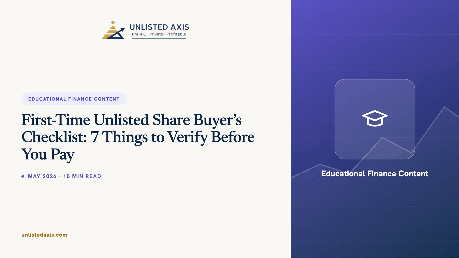 First-Time Unlisted Share Buyer’s Checklist: 7 Things to Verify Before You Pay