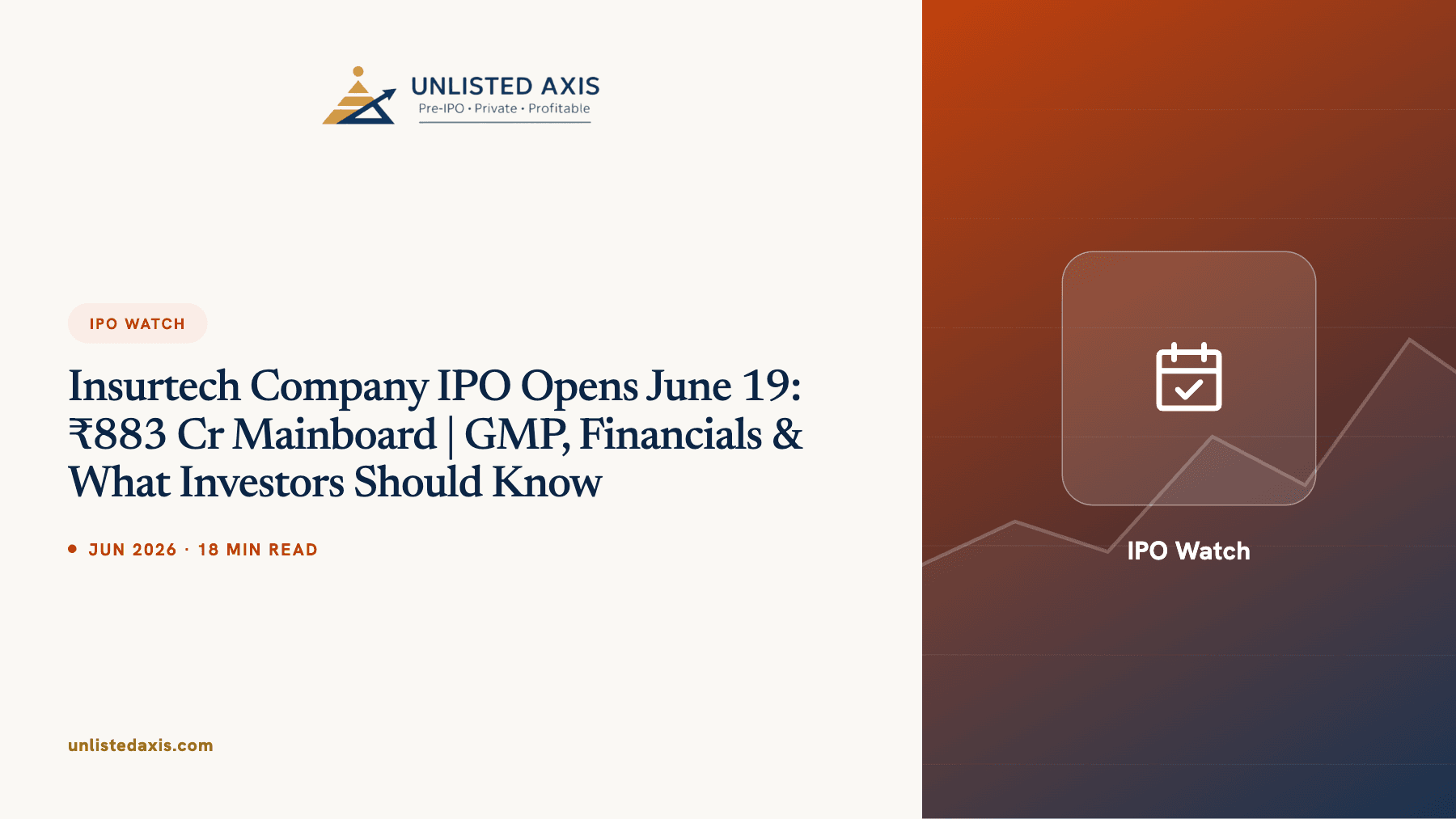 Insurtech Company IPO Opens June 19: ₹883 Cr Mainboard | GMP, Financials & What Investors Should Know