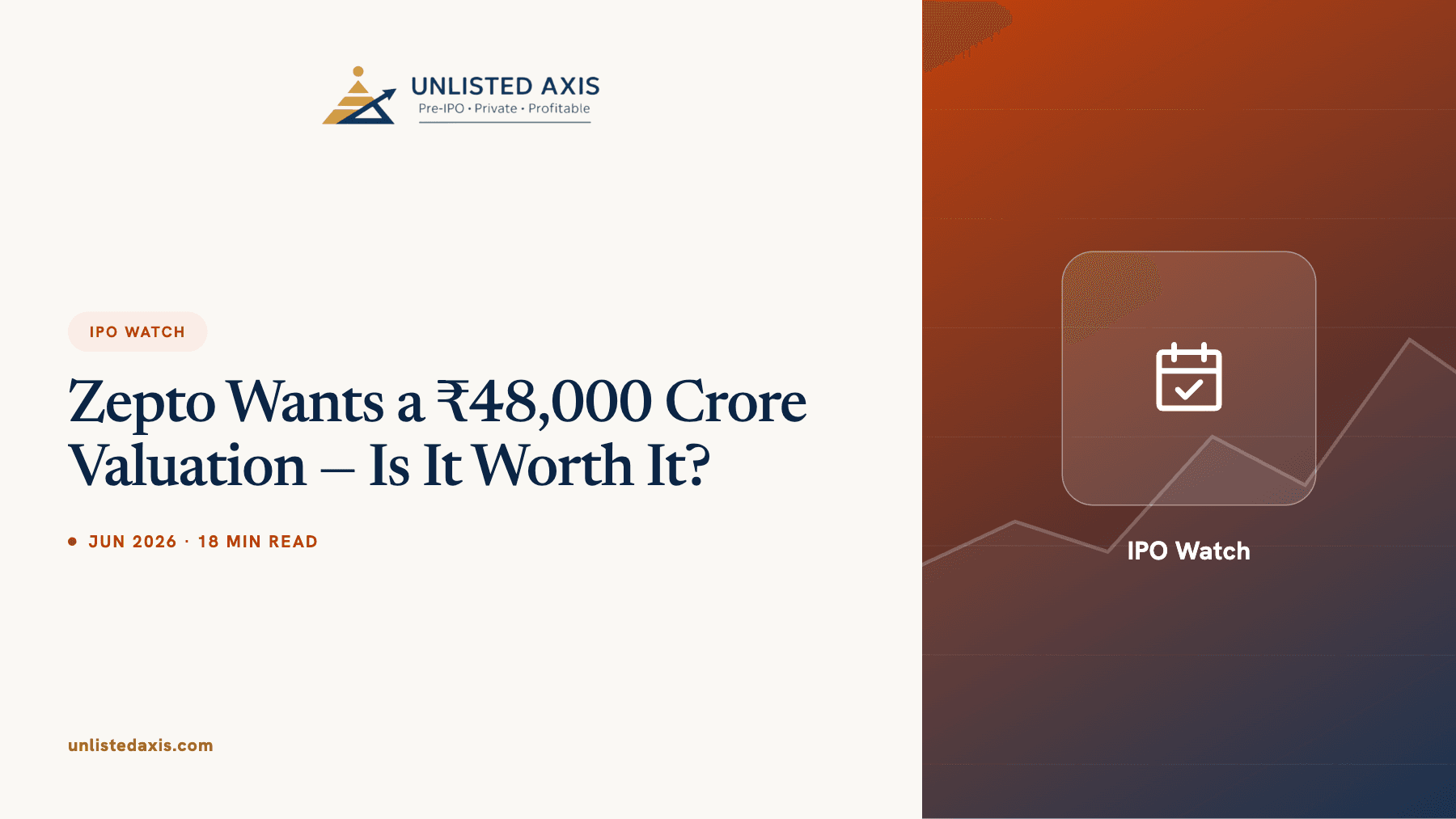 Zepto Wants a ₹48,000 Crore Valuation — Is It Worth It? 