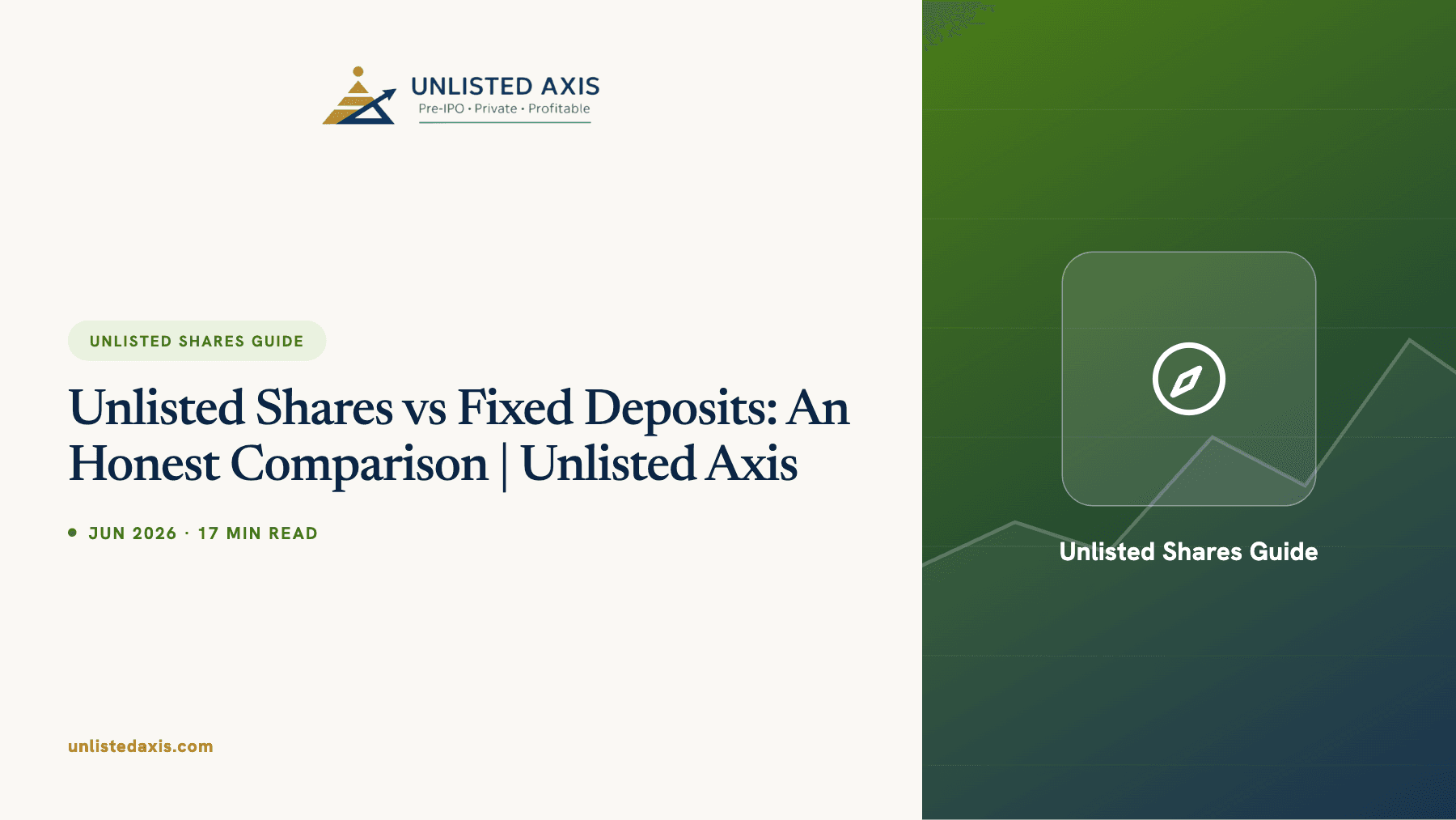 Unlisted Shares vs Fixed Deposits: An Honest Comparison | Unlisted Axis