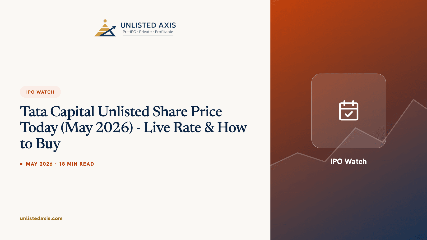 Tata Capital Unlisted Share Price Today (May 2026) - Live Rate & How to Buy