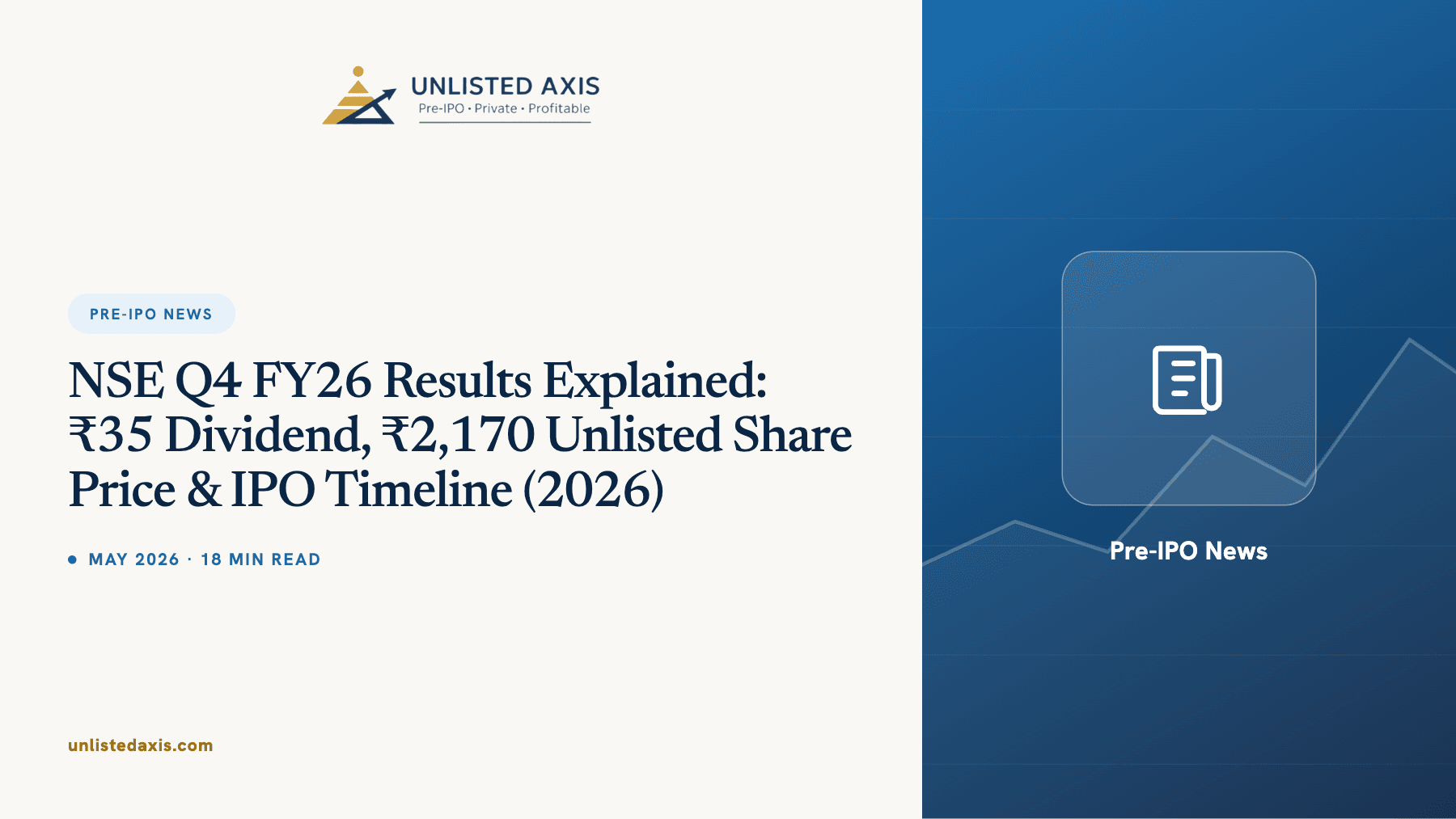 NSE Q4 FY26 Results Explained: ₹35 Dividend, ₹2,170 Unlisted Share Price & IPO Timeline (2026)