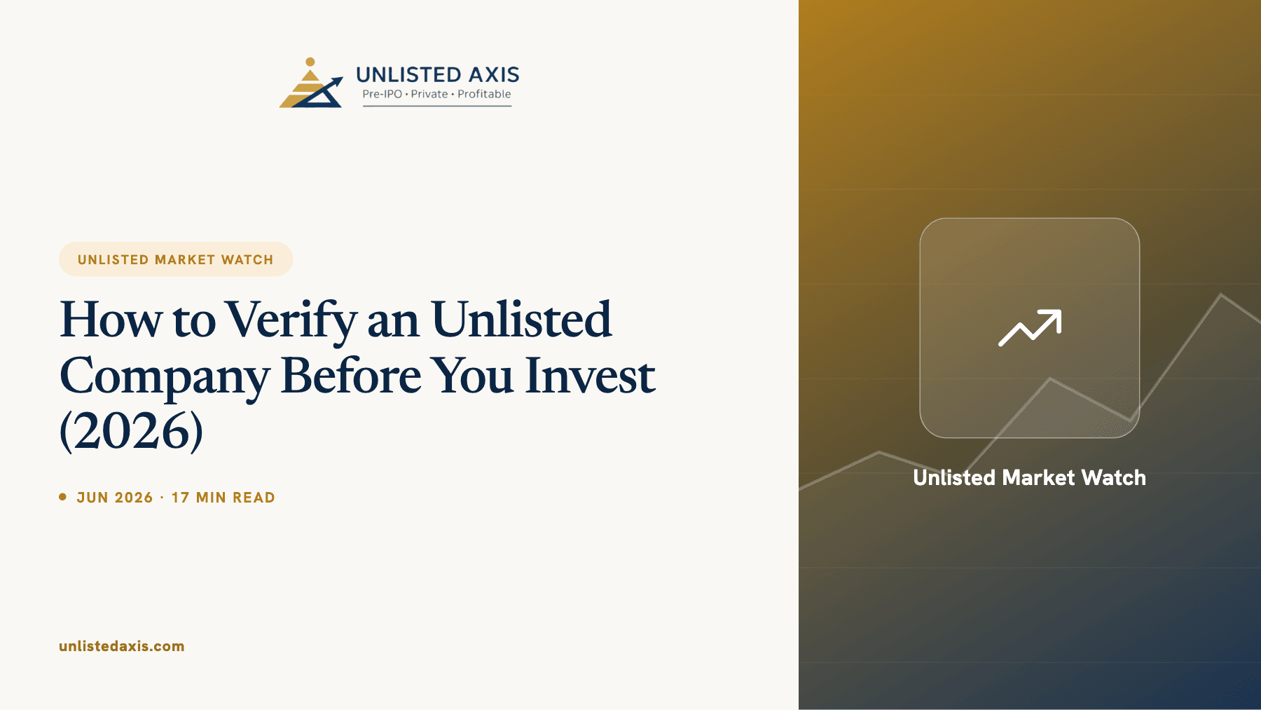 How to Verify an Unlisted Company Before You Invest (2026)