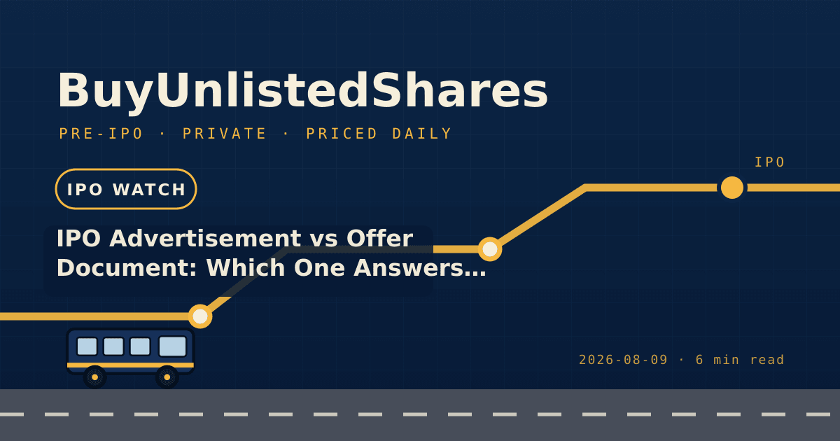 BuyUnlistedShares — IPO Watch cover